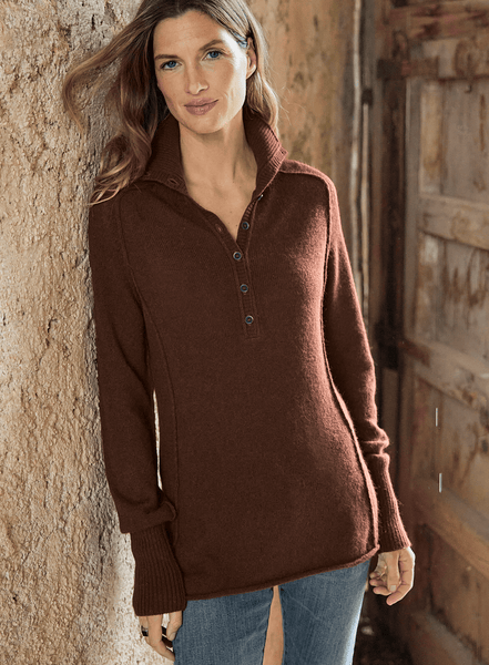 BALLY CASHMERE OVERSIZED HENLEY カシミヤ ニット Brimfield Henley – Peruvian Connection