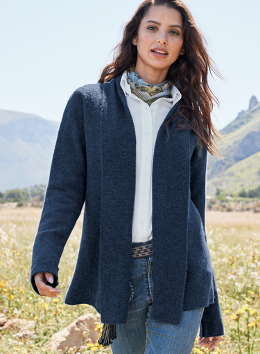 Links Shawl Collar Cardigan