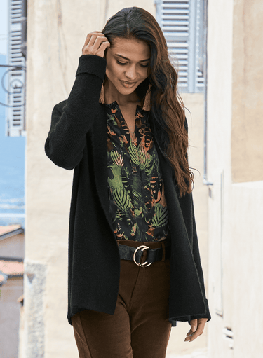 Links Shawl Collar Cardigan