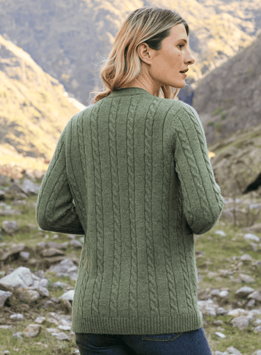 Cardigan en coton vert – Cotélac Cardigan en coton vert – Cotélac