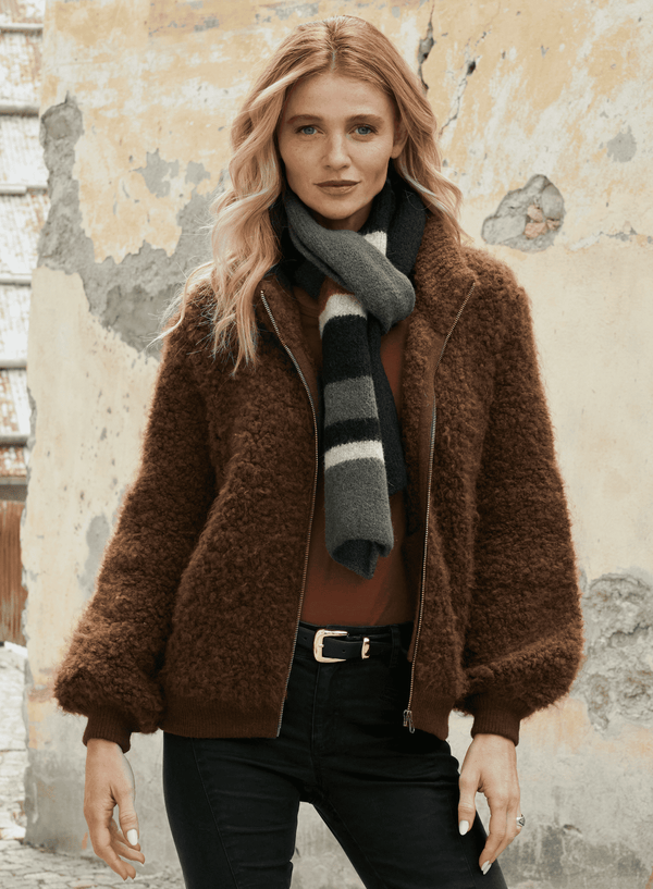 Sherpa Jacket — maple alpaca by Peruvian Connection