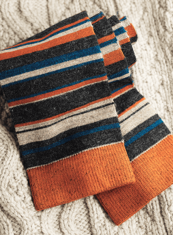 Men's Arcoiris Socks — Adobe — adobe baby alpaca by Peruvian Connection