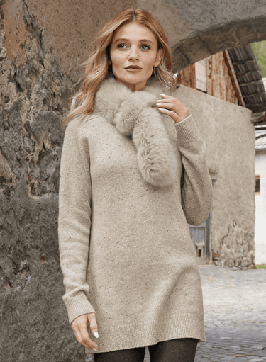 Alpaca Fur Pull-Through Scarf