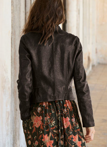 Espresso Monaco Moto Jacket