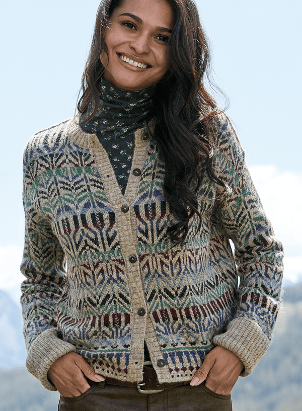Kendari Cardigan — limestone baby alpaca by Peruvian Connection