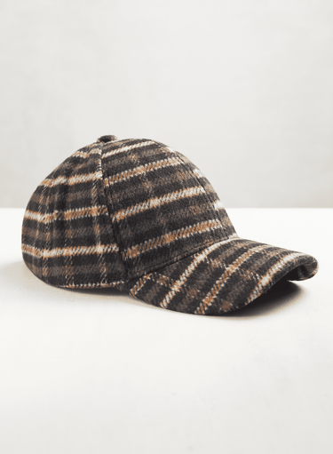 Dark Plaid Cap