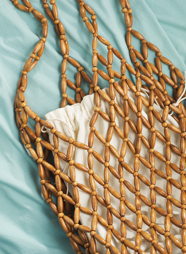 Ridgeway-Netztasche mit Perlenbesatz