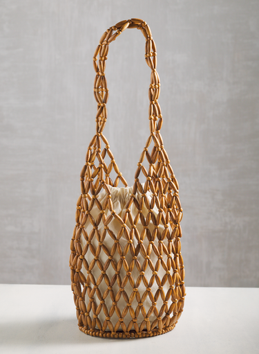 Ridgeway-Netztasche mit Perlenbesatz