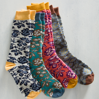 Folk Flower Socks