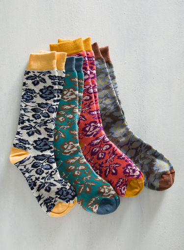 Folk Flower Socks