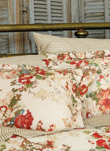 Ivory Hokkaido Flower Duvet Cover Set