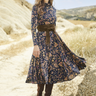 Persian Rose T-Neck Dress