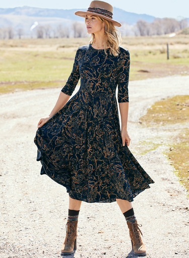 Traced Vine Dress