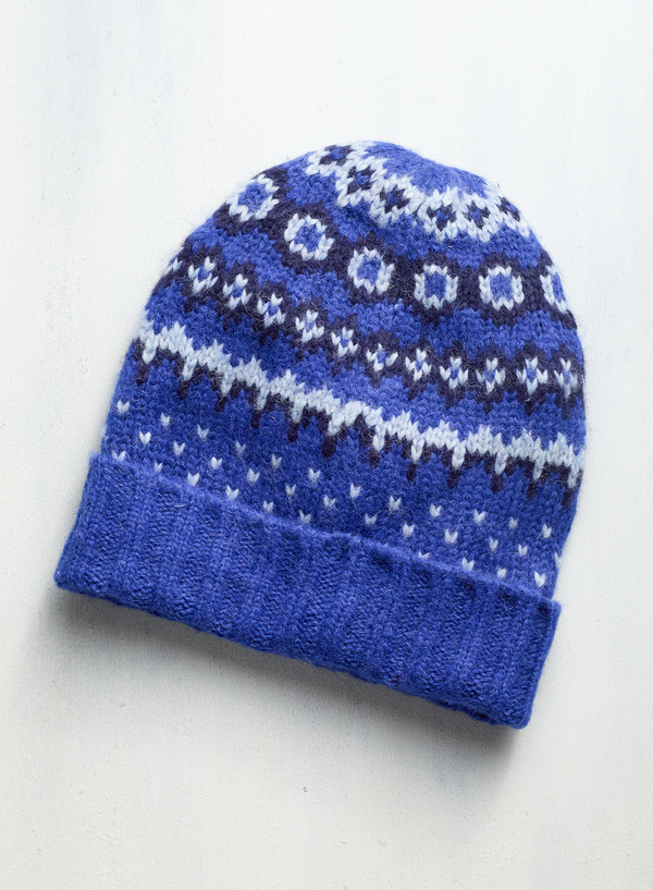 Verbier Hat — cobalt baby alpaca by Peruvian Connection
