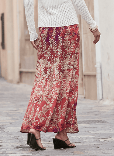 Chinoiserie Maxi-Skirt