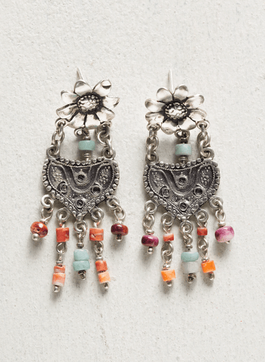 Flower Basket Earrings