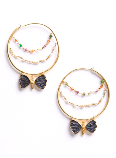 Farfalla Hoop Earrings