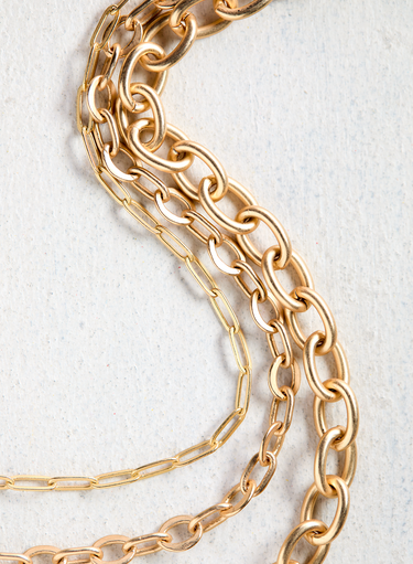 【MAISON MINED】24SS★ PULLEY TWO CHAIN NECKLACE 메종미네드 ~30% - PULLEY TWO CHAIN NECKLACE