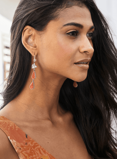 Jasper Teardrop Earrings