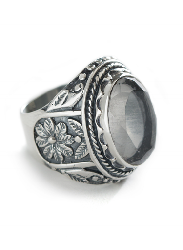 Faceted Quartz Cocktail Ring