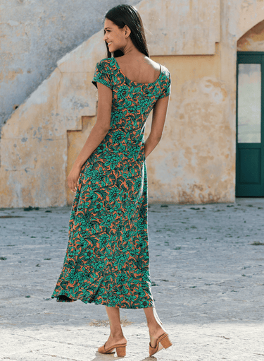 Intaglio Floral Dress