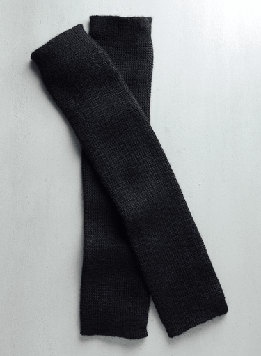 Ribbed Fingerless Gloves