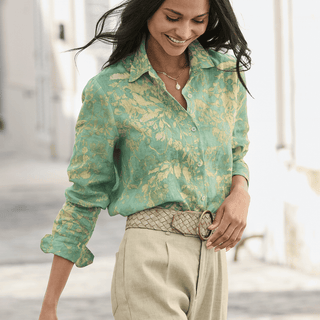 Aquatint Linen Shirt