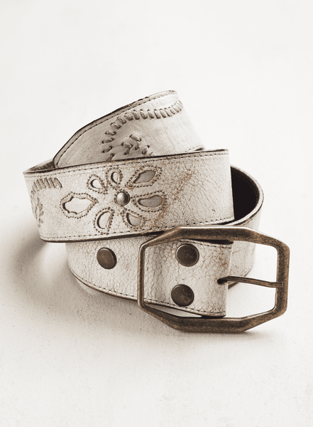 小物 Floral Motif Silk Belt white Floral Motif Silk Belt - white - Mame Kurogouchi