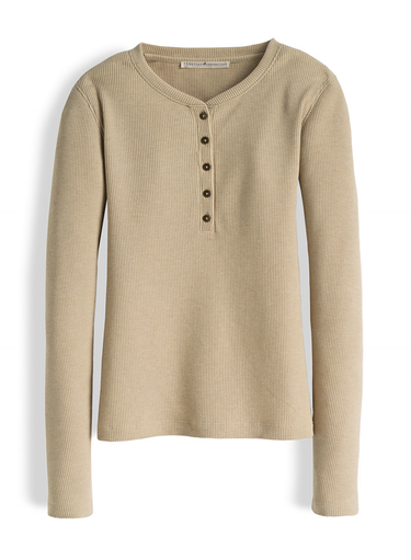 Waffle Knit Henley
