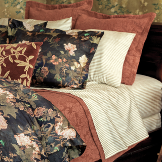 Arts And Crafts Floral Coverlet Set