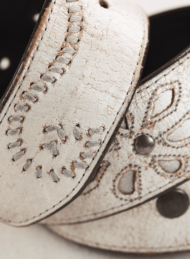 Etched Floral Belt