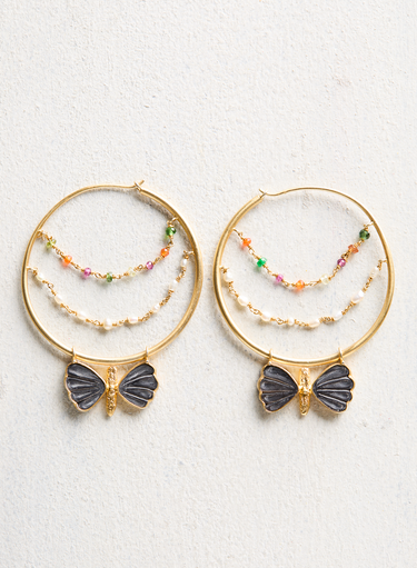 Farfalla Hoop Earrings