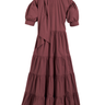 Tiered Tie Neck Dress