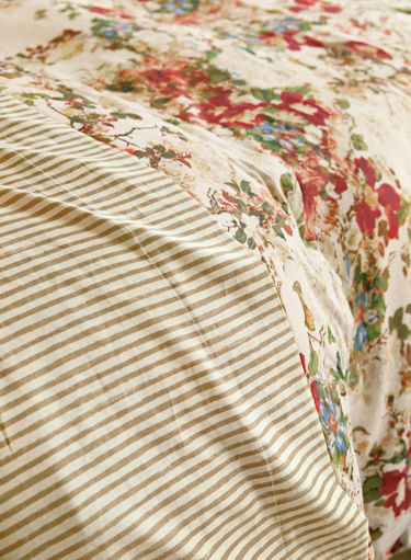 Ivory Hokkaido Flower Duvet Cover Set