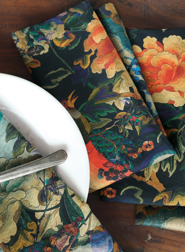 Dynasty Floral Napkins, Set Of 4