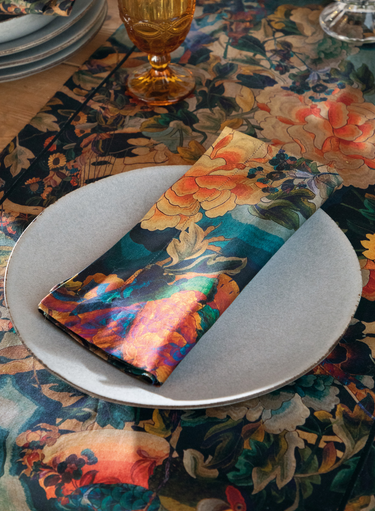 Dynasty Floral Napkins, Set Of 4
