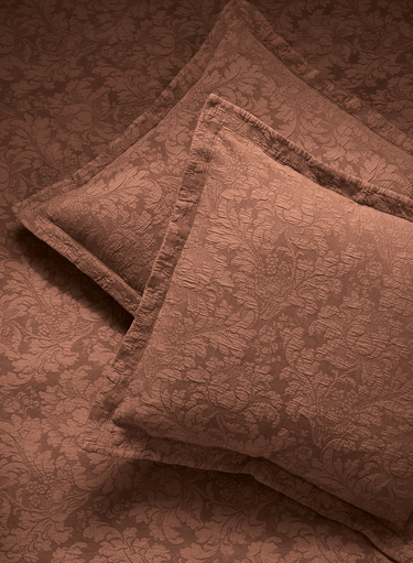 Arts And Crafts Floral Coverlet Set