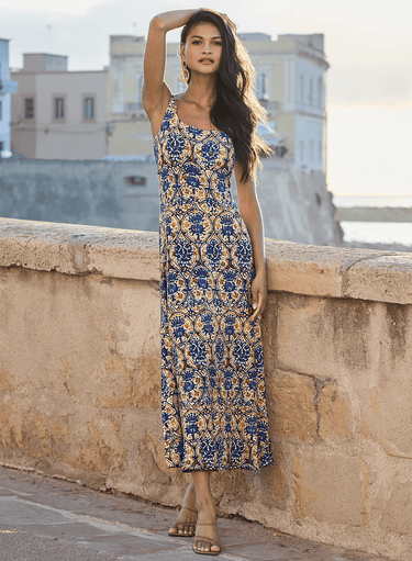 Valencia Tile Print Dress