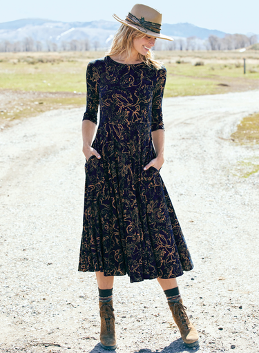 Traced Vine Dress