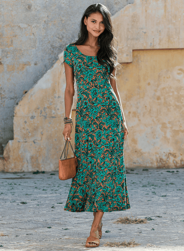 Intaglio Floral Dress