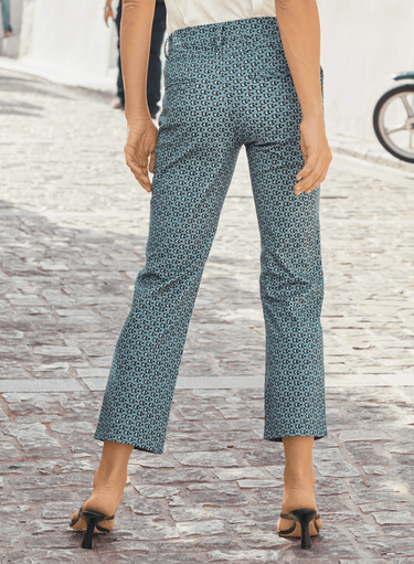 Birdseye Print Pants