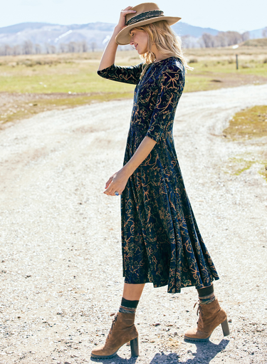 Traced Vine Dress
