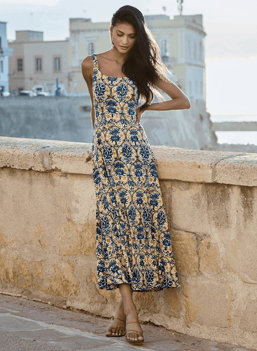 Valencia Tile Print Dress