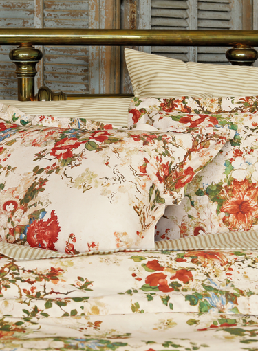 Ivory Hokkaido Flower Duvet Cover Set