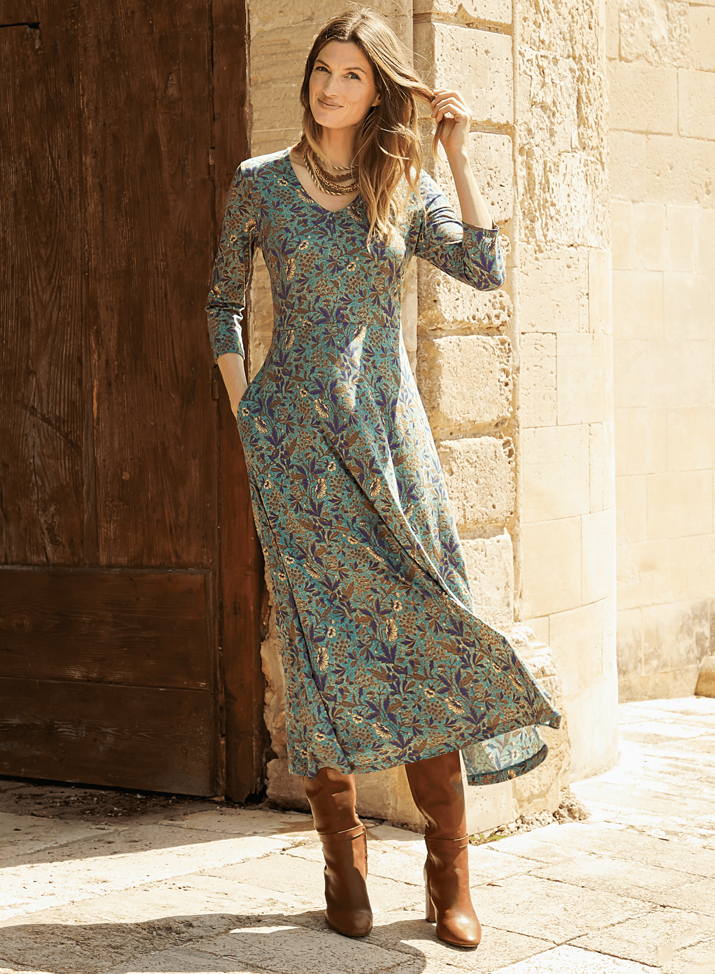 Tuscan Floral Dress – Peruvian Connection